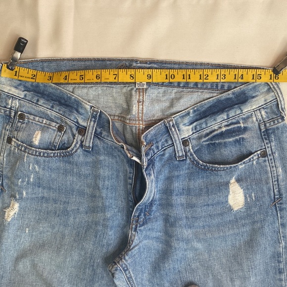 Abercrombie Blue Distressed Skinny Jeans - Picture 11 of 14